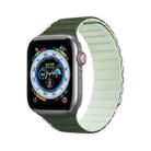 DUX DUCIS Magnetic Silicone Watch Band For Apple Watch SE 2023 44mm(Green) - 1