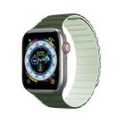 DUX DUCIS Magnetic Silicone Watch Band For Apple Watch SE 2023 40mm(Green) - 1