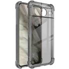 For Google Pixel 8 imak Shockproof Airbag TPU Phone Case(Transparent Black) - 1