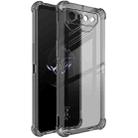 For Asus ROG Phone 7 Ultimate imak Shockproof Airbag TPU Phone Case(Transparent Black) - 1