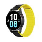 DUX DUCIS Magnetic Silicone Watch Band, Size:20mm(Black Yellow) - 1