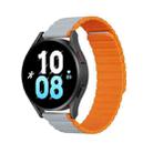 DUX DUCIS Magnetic Silicone Watch Band, Size:20mm(Grey Orange) - 1