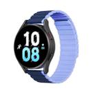 DUX DUCIS Magnetic Silicone Watch Band, Size:22mm(Blue) - 1