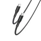 YESIDO CA100 PD 60W USB-C / Type-C to Type-C Fast Charging Data Cable, Length:1.2m(Black) - 1