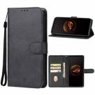 For Asus ROG Phone 7 Pro Leather Phone Case(Black) - 1