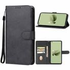 For Asus Zenfone 10 Leather Phone Case(Black) - 1