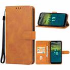 For Nokia C110 Leather Phone Case(Brown) - 1