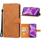 For Nokia G42 Leather Phone Case(Brown) - 1