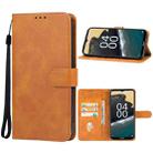 For Nokia G310 Leather Phone Case(Brown) - 1