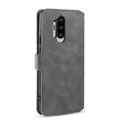 For OnePlus 8 Pro DG.MING Retro Oil Side Horizontal Flip Case with Holder & Card Slots & Wallet(Gray) - 3
