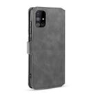 For Samsung Galaxy A51 5G DG.MING Retro Oil Side Horizontal Flip Case with Holder & Card Slots & Wallet(Gray) - 3