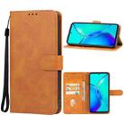 For vivo Y36 Leather Phone Case(Brown) - 1