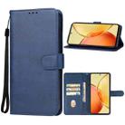 For vivo Y36 India Leather Phone Case(Blue) - 1