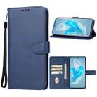 For vivo S17 Pro Leather Phone Case(Blue) - 1