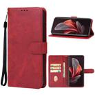 For vivo V29e Leather Phone Case(Red) - 1