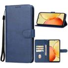 For vivo Y36 Russia Leather Phone Case(Blue) - 1