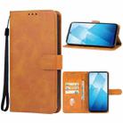 For vivo iQOO Z8x Leather Phone Case(Brown) - 1