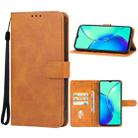 For vivo Y17s Leather Phone Case(Brown) - 1