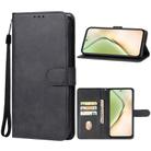 For vivo Y200 Leather Phone Case(Black) - 1