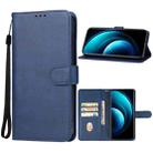 For vivo X100 Leather Phone Case(Blue) - 1