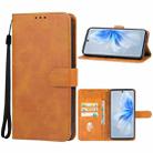 For vivo S18 Pro Leather Phone Case(Brown) - 1