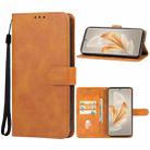 For vivo S18e Leather Phone Case(Brown) - 1