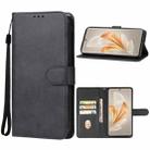 For vivo S18e Leather Phone Case(Black) - 1