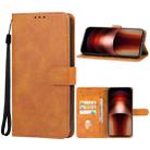 For vivo iQOO Neo9 Leather Phone Case(Brown) - 1