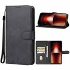 For vivo iQOO Neo9 Leather Phone Case(Black) - 1