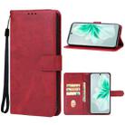 For vivo V30 Leather Phone Case(Red) - 1