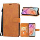For vivo Y200e India/Y100 5G IDN/V30 Lite 5G India Leather Phone Case(Brown) - 1