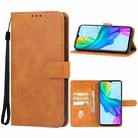 For vivo Y03 Leather Phone Case(Brown) - 1