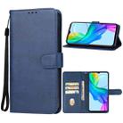 For vivo Y03 Leather Phone Case(Blue) - 1