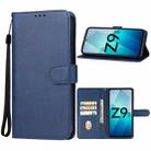 For vivo iQOO Z9 Turbo Leather Phone Case(Blue) - 1