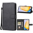 For vivo Y200i Leather Phone Case(Black) - 1