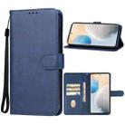 For vivo X60t Pro+ Leather Phone Case(Blue) - 1