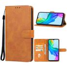 For vivo Y18e Leather Phone Case(Brown) - 1