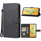 For vivo Y100 4G Leather Phone Case(Black) - 1