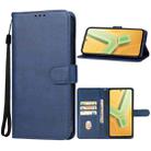For vivo Y100 4G Leather Phone Case(Blue) - 1
