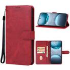 For vivo X100s Leather Phone Case(Red) - 1