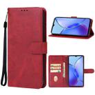 For vivo Y28 4G Leather Phone Case(Red) - 1