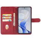For vivo S19 Leather Phone Case(Red) - 3