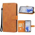 For vivo S19 Pro Leather Phone Case(Brown) - 1