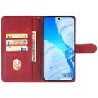 For vivo Y58 Leather Phone Case(Red) - 3