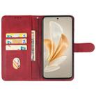 For vivo V40 Lite Leather Phone Case(Red) - 3