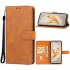 For vivo V40 Lite Leather Phone Case(Brown) - 1