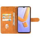 For vivo Y28s Leather Phone Case(Brown) - 3