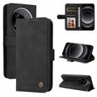 For Xiaomi 14 Ultra Skin Feel Life Tree Metal Button Leather Phone Case(Black) - 1