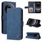 For Xiaomi 14 Ultra Skin Feel Life Tree Metal Button Leather Phone Case(Blue) - 1