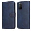 For Xiaomi Redmi Note 12S 4G Classic Calf Texture Flip Leather Phone Case(Blue) - 1